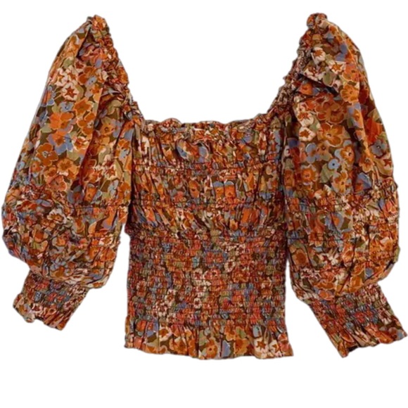 Women's Floral Top - Multicolor - Picture 1 of 2